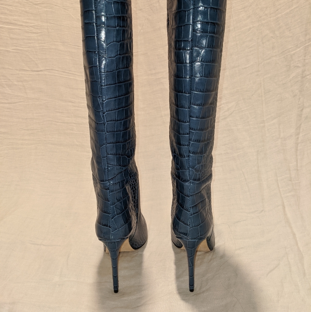 PARIS TEXAS Boots Croc blu - Picture 4 of 7